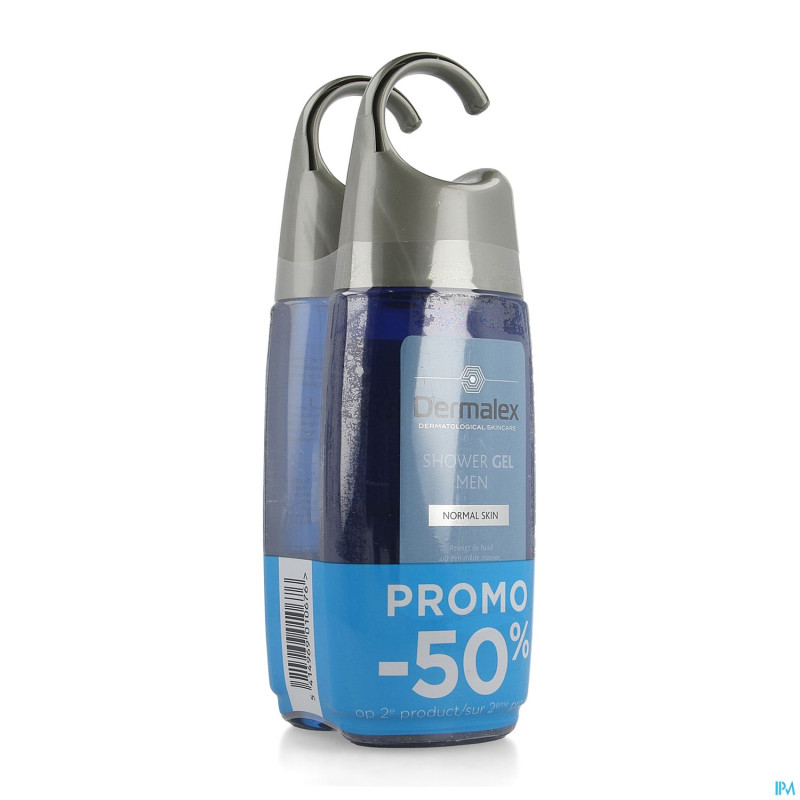 Dermalex shower gel men 250ml 2ieme -50%