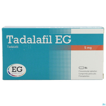 Tadalafil eg  5mg comp pell 84 x  5mg