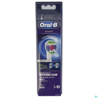 Oral-b refill eb18-3 3d white 3