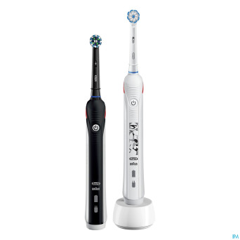Oral-b family pro2 black + junior star wars
