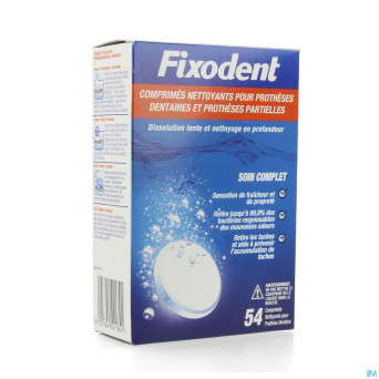 Fixodent tablettes dentiers comp 54