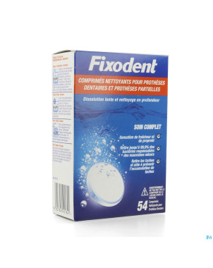 Fixodent tablettes dentiers comp 54