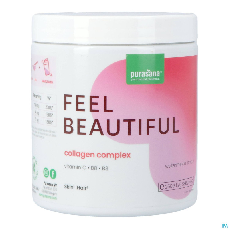 Purasana beauty collagen watermelon   pot pdr 250g
