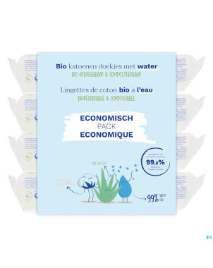 Mustela ch bio lingettes coton eau    4x60 promo