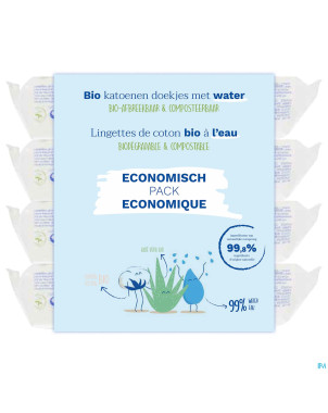 Mustela ch bio lingettes coton eau    4x60 promo