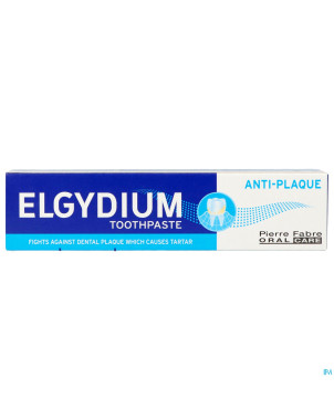 Elgydium dentifrice a/plaque    tube 75ml