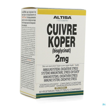 Altisa cuivre bisglycinate 2mg    comp 60