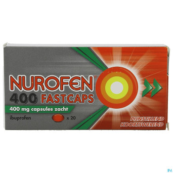 Nurofen 400 fastcaps 400mg pi pharma caps  20 pip