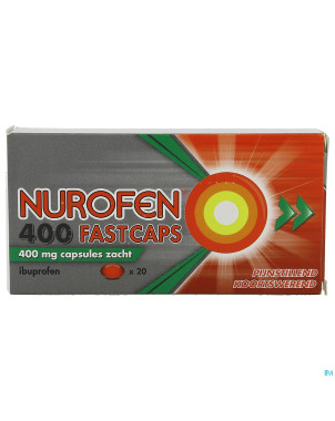 Nurofen 400 fastcaps 400mg pi pharma caps  20 pip