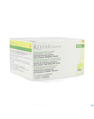 Relvar ellipta  92/22mcg abacus pdr inhal 1x30dose