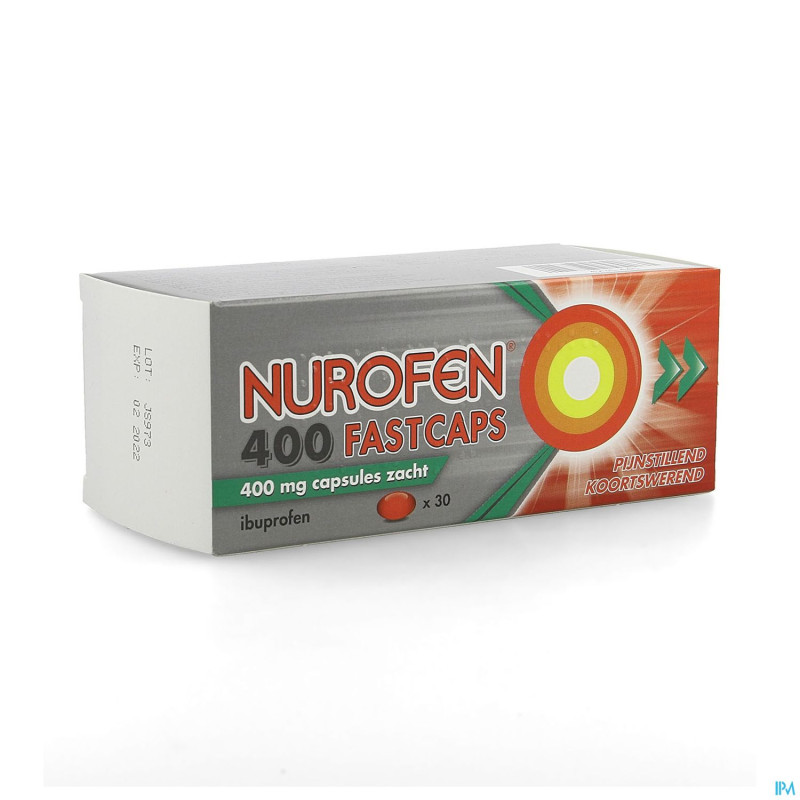 Nurofen 400 fastcaps 400mg pi pharma caps  30 pip