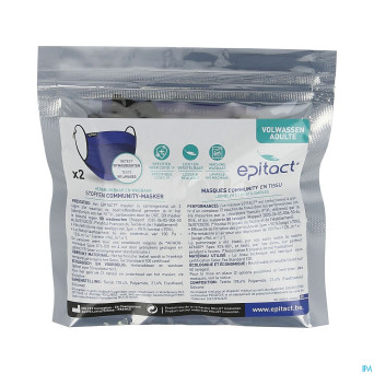 Masque community tissu lavab. reutilisab. adulte 2