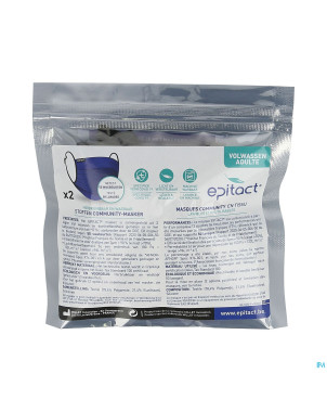 Masque community tissu lavab. reutilisab. adulte 2