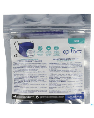 Masque community tissu lavab. reutilisab. enfant 2