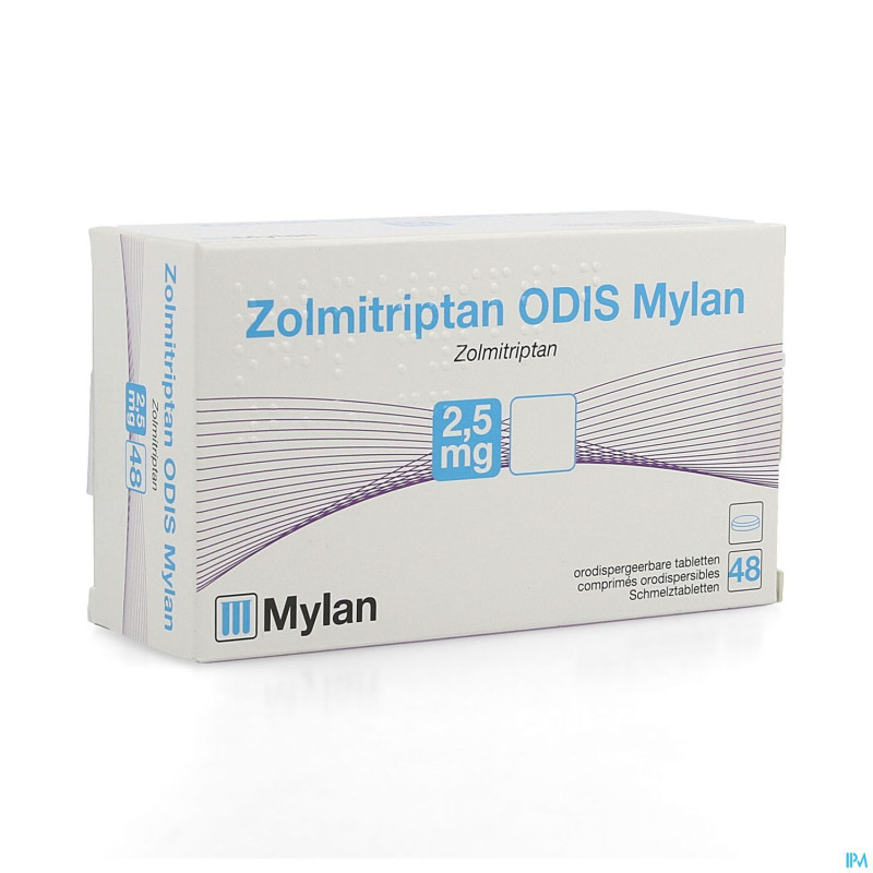 Zolmitriptan odis viatris 2,5mg comp orodisp.  48