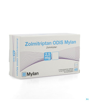 Zolmitriptan odis viatris 2,5mg comp orodisp.  48