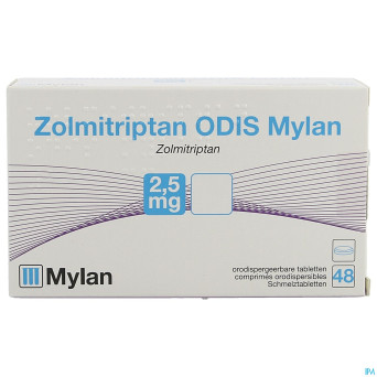 Zolmitriptan odis viatris 2,5mg comp orodisp.  48