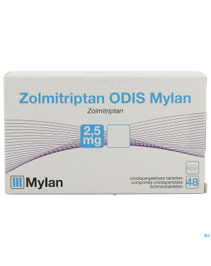 Zolmitriptan odis viatris 2,5mg comp orodisp.  48