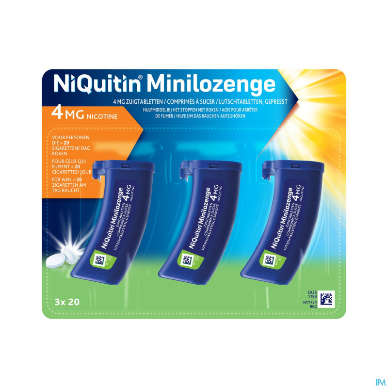 Niquitin 4,0mg minilozenge nf comp a sucer  60