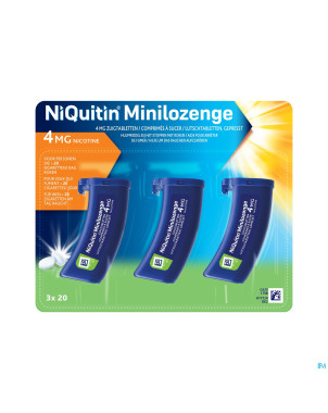 Niquitin 4,0mg minilozenge nf comp a sucer  60