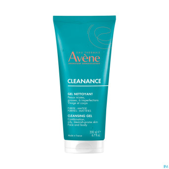 Avene cleanance gel nettoyant    tube 200ml