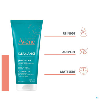 Avene cleanance gel nettoyant    tube 200ml