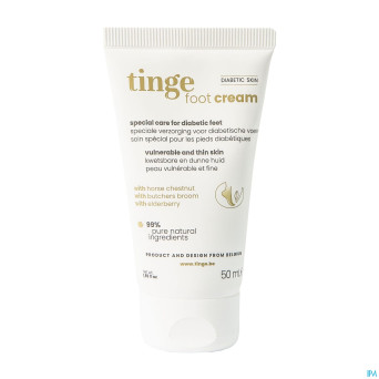 Tinge diabetic skin creme pieds tube    50ml