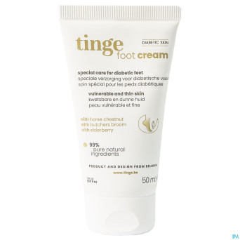 Tinge diabetic skin creme pieds tube    50ml