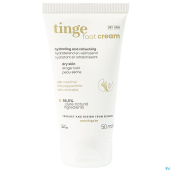 Tinge creme hydratante pieds secs    tube 50ml