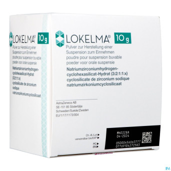 Lokelma 10g pdr pour susp orale sach  30