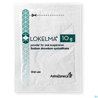 Lokelma 10g pdr pour susp orale sach  30