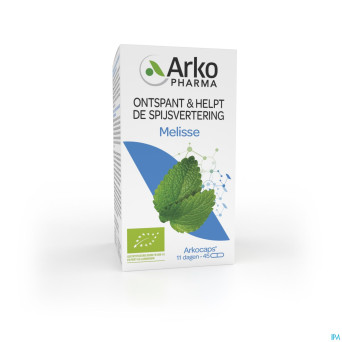 Arkogelules melisse caps 45 bio    arkopharma