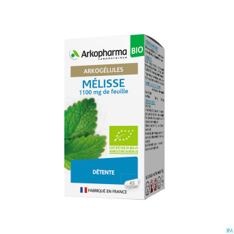 Arkogelules melisse caps 45 bio    arkopharma