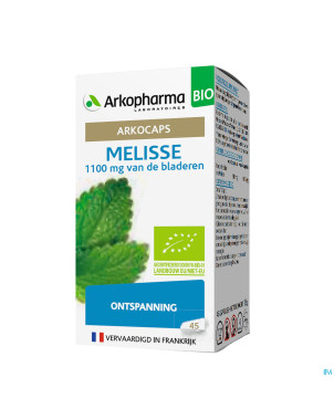 Arkogelules melisse caps 45 bio    arkopharma