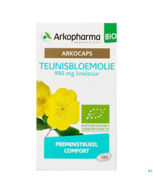 Arkogelules huile onagre bio caps 180   arkopharma