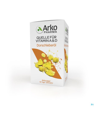 Arkogelules huile foie morue caps 220   arkopharma