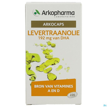 Arkogelules huile foie morue caps 220   arkopharma