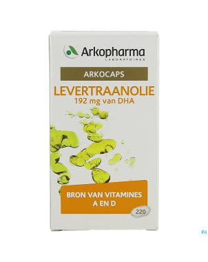 Arkogelules huile foie morue caps 220   arkopharma