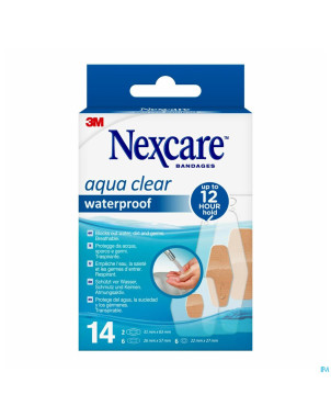 Nexcare 3m aqua clear wtp assortiment 14