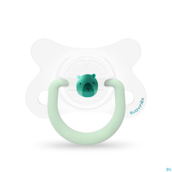 Suavinex basic sucet.silic.ana.2-4m n&d ours vert