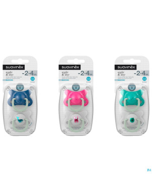 Suavinex basic sucet.silic.ana.2-4m n&d ours vert