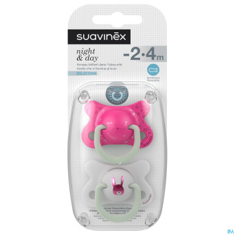 Suavinex basic sucet.silic.ana.2-4m n&d lapin rose