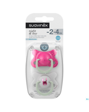 Suavinex basic sucet.silic.ana.2-4m n&d lapin rose