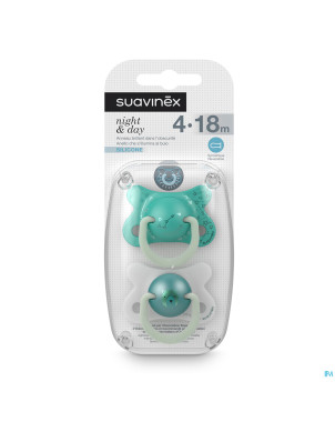 Suavinex basic sucet.silic.ana.4-18m n&d ours vert