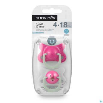Suavinex basic sucet.silic.ana.4-18m n&d lapin ros