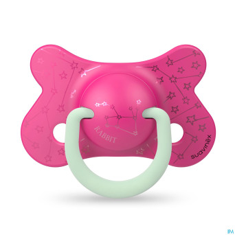 Suavinex basic sucet.silic.ana.4-18m n&d lapin ros