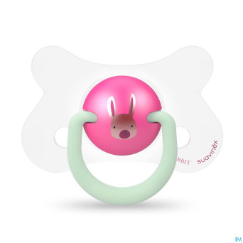 Suavinex basic sucet.silic.ana.4-18m n&d lapin ros