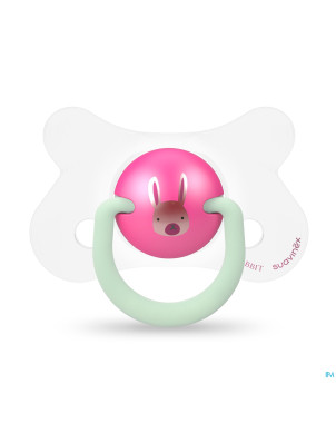 Suavinex basic sucet.silic.ana.4-18m n&d lapin ros