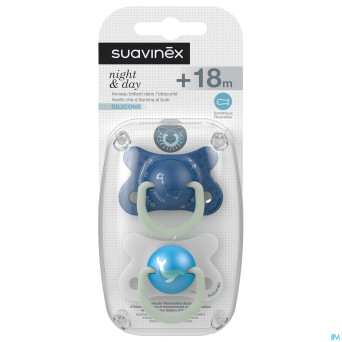 Suavinex basic sucet.silic.ana.+18m n&d balein bl