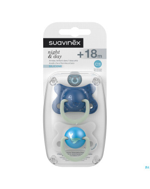 Suavinex basic sucet.silic.ana.+18m n&d balein bl